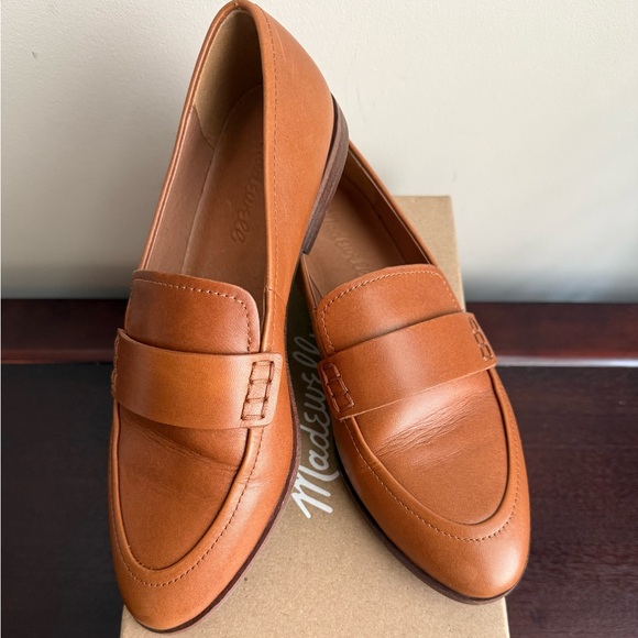 Madewell Tan Leather Loafers - Picture 1 of 6